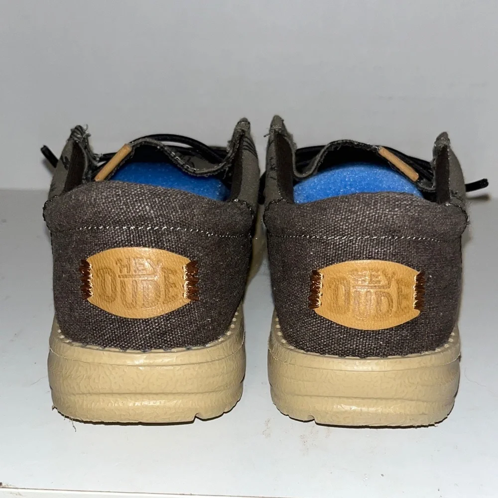 Kids Hey Dude Casual Shoes in Olive and Tan